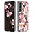 Funda Silicona Gel Goma Flores Carcasa para Samsung Galaxy S22 5G Rosa