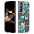 Funda Silicona Gel Goma Flores Carcasa para Samsung Galaxy S24 5G Cian