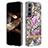 Funda Silicona Gel Goma Flores Carcasa para Samsung Galaxy S24 5G Morado