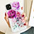 Funda Silicona Gel Goma Flores Carcasa S01 para Apple iPhone 11 Morado