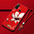 Funda Silicona Gel Goma Flores Carcasa S01 para Huawei Honor Play4T Rojo Rosa