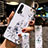 Funda Silicona Gel Goma Flores Carcasa S01 para Huawei Nova 6 Blanco