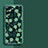 Funda Silicona Gel Goma Flores Carcasa S01 para Vivo V25 Pro 5G Verde