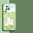 Funda Silicona Gel Goma Flores Carcasa S01 para Vivo X80 Pro 5G Verde