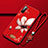 Funda Silicona Gel Goma Flores Carcasa S02 para Huawei Mate 40 Lite 5G Rojo Rosa