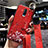 Funda Silicona Gel Goma Flores Carcasa S02 para Oppo R17 Pro Rojo