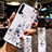 Funda Silicona Gel Goma Flores Carcasa S03 para Huawei Nova 5 Pro Blanco