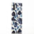 Funda Silicona Gel Goma Flores Carcasa S03 para Samsung Galaxy Note 10 Plus 5G Azul