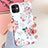 Funda Silicona Gel Goma Flores Carcasa S04 para Apple iPhone 11 Rosa