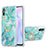 Funda Silicona Gel Goma Patron de Moda Carcasa con Anillo de dedo Soporte Y01B para Xiaomi Redmi 9AT Menta Verde