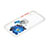 Funda Silicona Gel Goma Patron de Moda Carcasa con Anillo de dedo Soporte Y01X para Samsung Galaxy A03 Core Azul