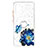 Funda Silicona Gel Goma Patron de Moda Carcasa con Anillo de dedo Soporte Y01X para Samsung Galaxy A32 4G Azul