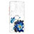Funda Silicona Gel Goma Patron de Moda Carcasa con Anillo de dedo Soporte Y01X para Samsung Galaxy S20 Lite 5G Azul