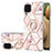 Funda Silicona Gel Goma Patron de Moda Carcasa con Anillo de dedo Soporte Y02B para Samsung Galaxy M12 Rosa