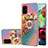 Funda Silicona Gel Goma Patron de Moda Carcasa con Anillo de dedo Soporte Y03B para Samsung Galaxy A71 4G A715 Multicolor