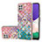 Funda Silicona Gel Goma Patron de Moda Carcasa con Anillo de dedo Soporte Y03B para Samsung Galaxy F42 5G Vistoso