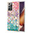 Funda Silicona Gel Goma Patron de Moda Carcasa con Anillo de dedo Soporte Y03B para Samsung Galaxy Note 20 Ultra 5G Vistoso