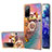 Funda Silicona Gel Goma Patron de Moda Carcasa con Anillo de dedo Soporte Y03B para Samsung Galaxy S20 Lite 5G Multicolor