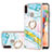 Funda Silicona Gel Goma Patron de Moda Carcasa con Anillo de dedo Soporte Y05B para Samsung Galaxy A11 Vistoso