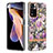 Funda Silicona Gel Goma Patron de Moda Carcasa con Anillo de dedo Soporte Y06B para Xiaomi Redmi Note 11 Pro+ Plus 5G Purpura Claro