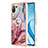 Funda Silicona Gel Goma Patron de Moda Carcasa con Anillo de dedo Soporte YB1 para Xiaomi Mi 11 Lite 5G NE Multicolor