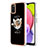 Funda Silicona Gel Goma Patron de Moda Carcasa con Anillo de dedo Soporte YB2 para Samsung Galaxy A02s Multicolor