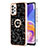 Funda Silicona Gel Goma Patron de Moda Carcasa con Anillo de dedo Soporte YB2 para Samsung Galaxy A73 5G Multicolor