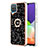 Funda Silicona Gel Goma Patron de Moda Carcasa con Anillo de dedo Soporte YB2 para Samsung Galaxy F12 Multicolor