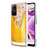 Funda Silicona Gel Goma Patron de Moda Carcasa con Anillo de dedo Soporte YB2 para Xiaomi Redmi Note 12S Amarillo