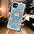 Funda Silicona Gel Goma Patron de Moda Carcasa H05 para Apple iPhone 11 Azul Cielo