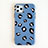 Funda Silicona Gel Goma Patron de Moda Carcasa para Apple iPhone 11 Pro Max Azul