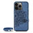 Funda Silicona Gel Goma Patron de Moda Carcasa S01 para Apple iPhone 13 Pro Azul