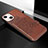 Funda Silicona Gel Goma Patron de Moda Carcasa S02 para Apple iPhone 13 Marron