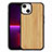 Funda Silicona Gel Goma Patron de Moda Carcasa S03 para Apple iPhone 13 Amarillo