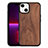 Funda Silicona Gel Goma Patron de Moda Carcasa S03 para Apple iPhone 13 Marron