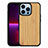 Funda Silicona Gel Goma Patron de Moda Carcasa S03 para Apple iPhone 13 Pro Max Amarillo