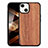 Funda Silicona Gel Goma Patron de Moda Carcasa S03 para Apple iPhone 15 Marron Claro