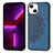 Funda Silicona Gel Goma Patron de Moda Carcasa S04 para Apple iPhone 13 Azul