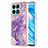 Funda Silicona Gel Goma Patron de Moda Carcasa Y01B para Huawei Honor X8a 4G Morado