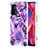 Funda Silicona Gel Goma Patron de Moda Carcasa Y01B para OnePlus Nord N200 5G Morado