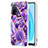 Funda Silicona Gel Goma Patron de Moda Carcasa Y01B para Oppo A53s 5G Morado