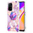 Funda Silicona Gel Goma Patron de Moda Carcasa Y01B para Oppo F19 Pro+ Plus 5G Purpura Claro