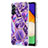 Funda Silicona Gel Goma Patron de Moda Carcasa Y01B para Samsung Galaxy A04s Morado