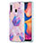 Funda Silicona Gel Goma Patron de Moda Carcasa Y01B para Samsung Galaxy A20 Purpura Claro