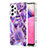 Funda Silicona Gel Goma Patron de Moda Carcasa Y01B para Samsung Galaxy A33 5G Morado