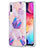 Funda Silicona Gel Goma Patron de Moda Carcasa Y01B para Samsung Galaxy A50 Purpura Claro