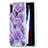 Funda Silicona Gel Goma Patron de Moda Carcasa Y01B para Samsung Galaxy M11 Morado