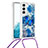 Funda Silicona Gel Goma Patron de Moda Carcasa Y02B para Samsung Galaxy S23 Plus 5G Azul