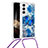 Funda Silicona Gel Goma Patron de Moda Carcasa Y02B para Samsung Galaxy S24 Plus 5G Azul