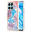 Funda Silicona Gel Goma Patron de Moda Carcasa Y03B para Huawei Honor X8a 4G Azul